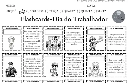 atividade dia do trabalho- profissões