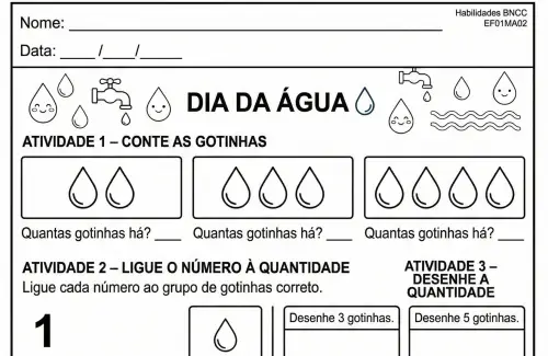 atividade 1 ano matemática