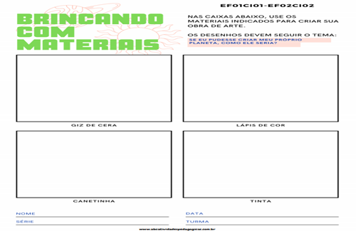 Diferentes materiais