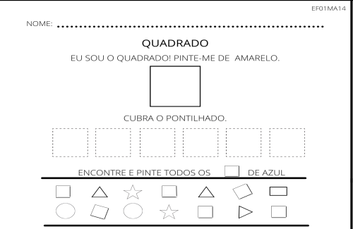 atividade do quadrado