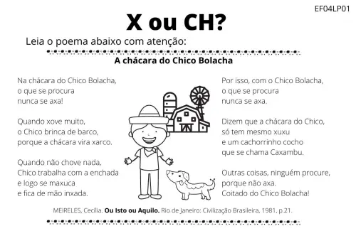 atividade x ou ch