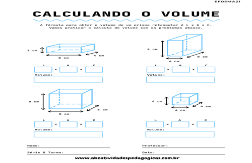Cálculo de volume