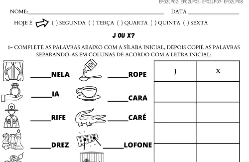 Brincando com as sílabas - Planos de aula - 2º ano - Língua Portuguesa