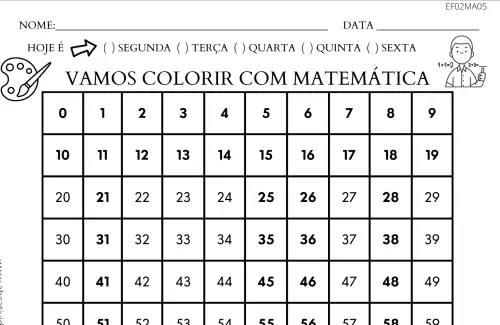 Atividade de matemática para 2º ano, baixar e imprimir