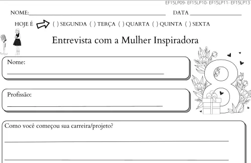 4º ano dia internacional da mulher