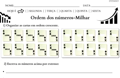 Atividade de Matemática para o 5º Ano com Problemas