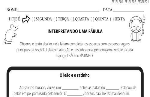 Interpretação de fábula