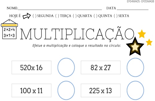 Multiplicação