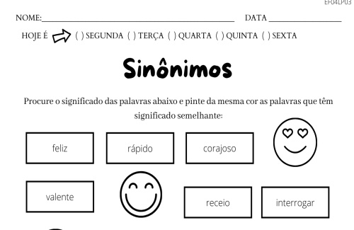 Sinónimos e analogias em português