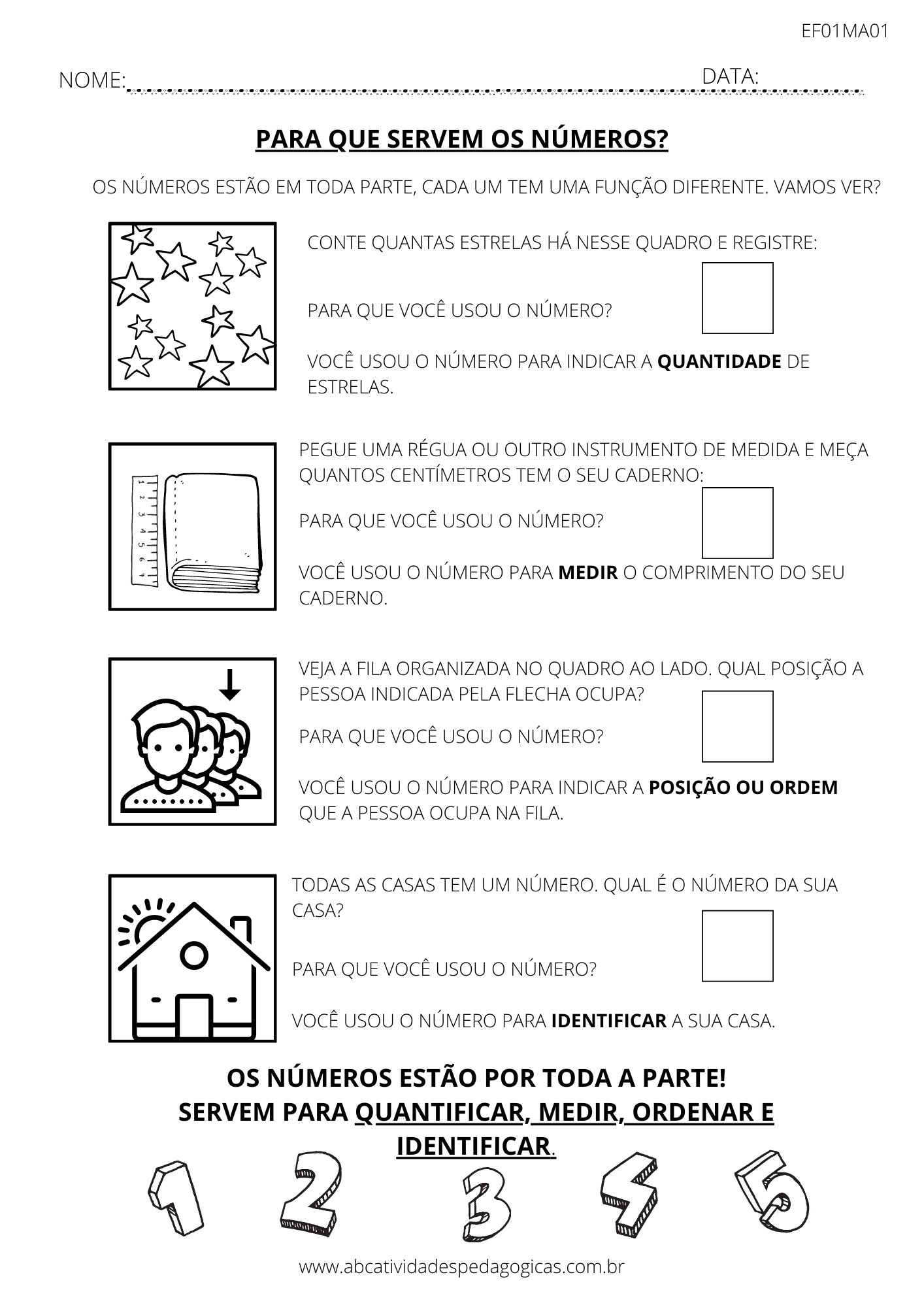 Para que servem os números