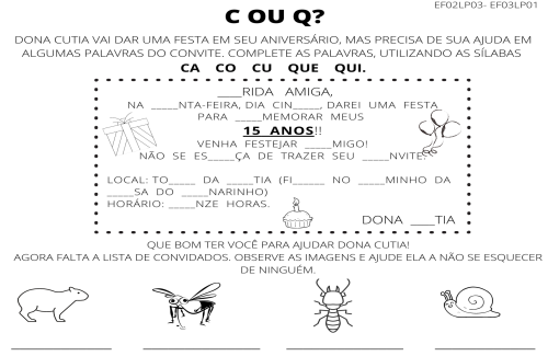  Atividade c ou q